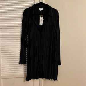 Who What Wear Collection Plisse Shirt Dress sz XL NWT